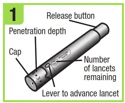 ACCU-CHEK Blood Glucose Monitoring-Lancing Device