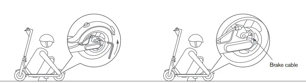 DUCATI City Cross-E Electric Scooter User Manual - Brake adjustment