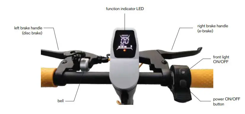 DUCATI City Cross-E Electric Scooter User Manual - Function