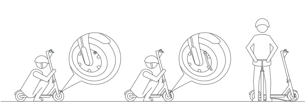 DUCATI City Cross-E Electric Scooter User Manual - Use of inflation valves