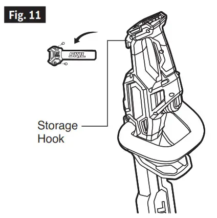 SKIL HT4222B-00 20V Cordless Hedge Trimmer- Fig 11