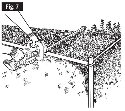 SKIL HT4222B-00 20V Cordless Hedge Trimmer- Fig 7