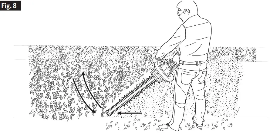 SKIL HT4222B-00 20V Cordless Hedge Trimmer- Fig 8