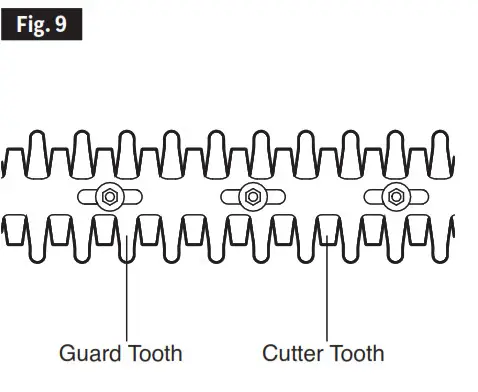 SKIL HT4222B-00 20V Cordless Hedge Trimmer- Fig 9