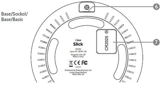 i box Slick 79271PI Alarm Clock with Wireless Charging - Controls and Features 2
