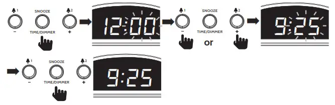 i box Slick 79271PI Alarm Clock with Wireless Charging - Minute