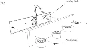 artika VAN4RA RN Ratio 4 Wall Mounted Light Fixture - fi g 3