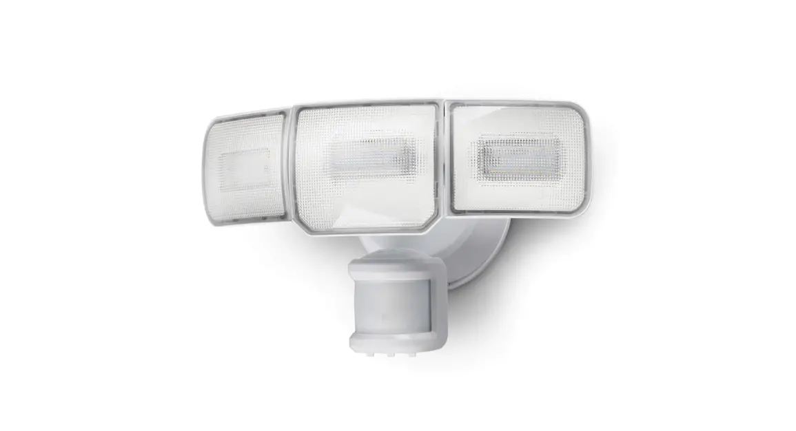 Home Zone Es00942g Linkable 5000lm Triple Head Led Security Light Instruction Manual