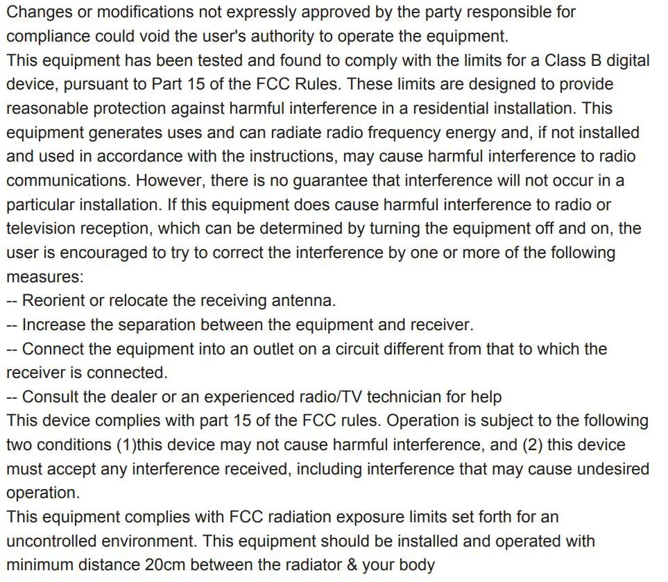 Guangzhou Youguang Optoelectronics ADMA03D Rechargeable Indoor 43 Inch LCD Signage with Wheels User Manual - FCC Statement