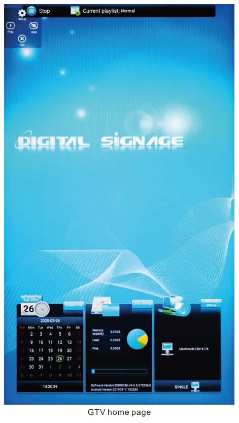 Guangzhou Youguang Optoelectronics ADMA03D Rechargeable Indoor 43 Inch LCD Signage with Wheels User Manual - Through GTV Home page