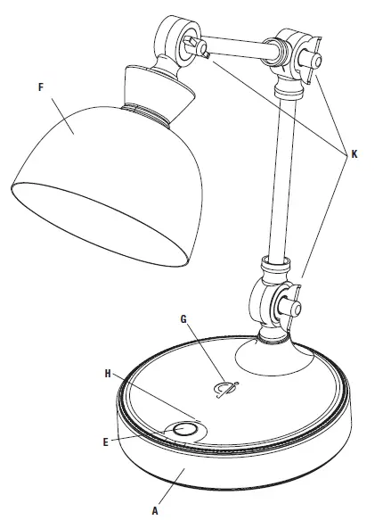 Wireless Charging LED Table Lamp