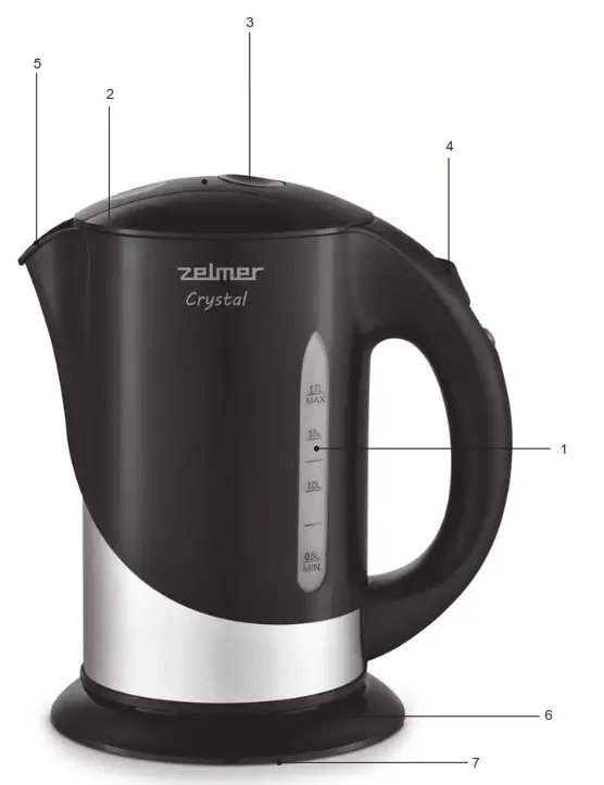 zelmer ZCK7630B Electric Kettle - fig