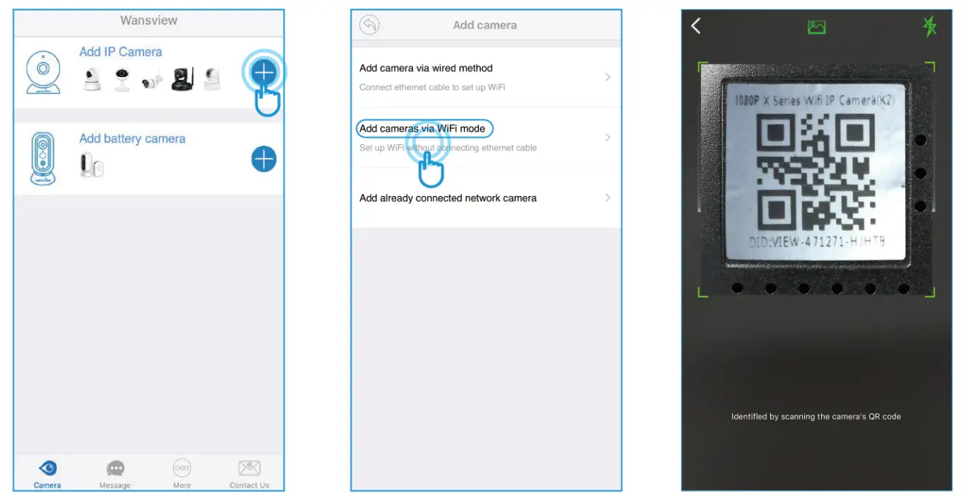wansview K3 HD Wireless IP Camera - add
