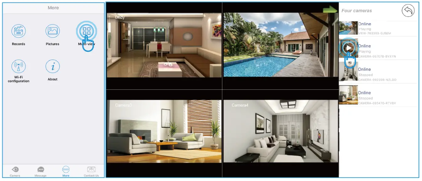 wansview K3 HD Wireless IP Camera - shooting