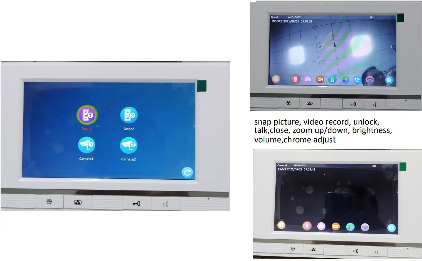 tuya Smart Life App WiFi IP Video Door Phone Video Intercom Code Keypad Instructions - Monitor for door and camera