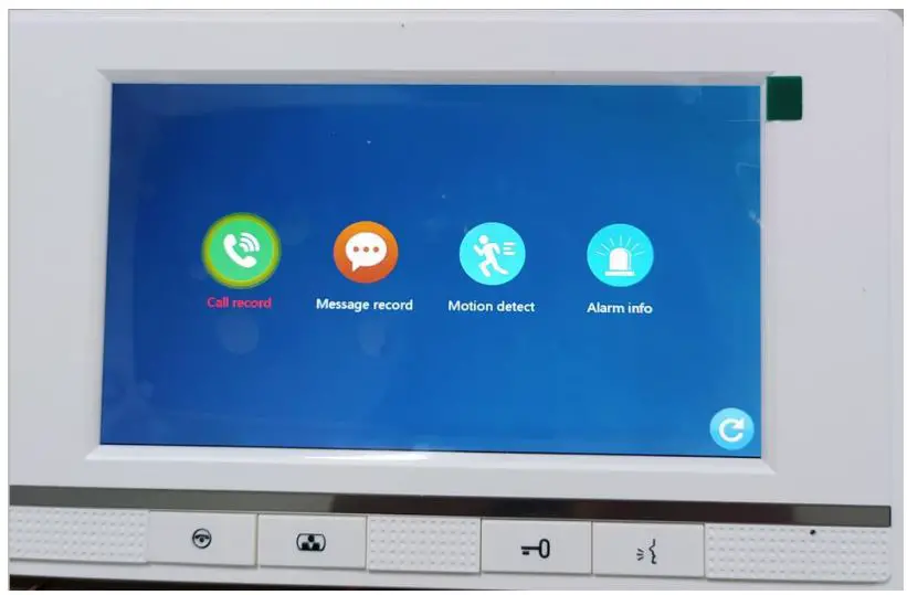 tuya Smart Life App WiFi IP Video Door Phone Video Intercom Code Keypad Instructions - Recording ICON has 4 records