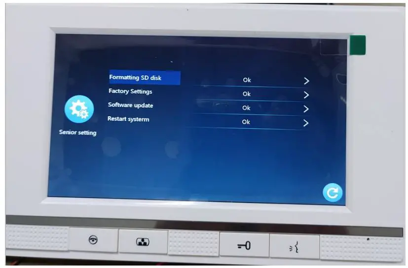 tuya Smart Life App WiFi IP Video Door Phone Video Intercom Code Keypad Instructions - Senior Setting