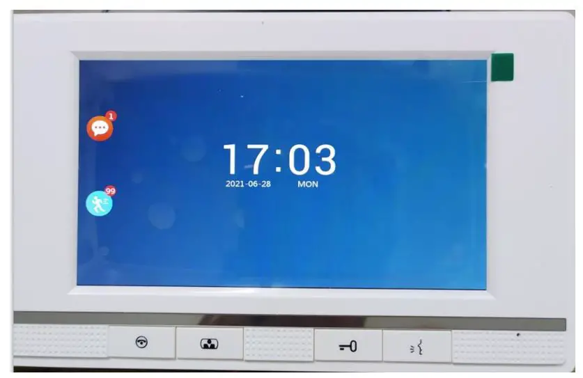 tuya Smart Life App WiFi IP Video Door Phone Video Intercom Code Keypad Instructions - date and time display