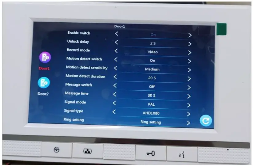tuya Smart Life App WiFi IP Video Door Phone Video Intercom Code Keypad Instructions - door camera setting