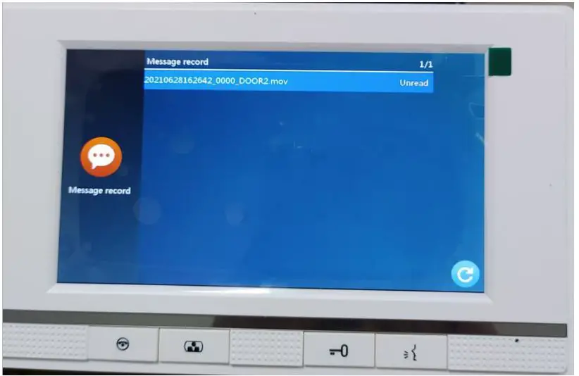 tuya Smart Life App WiFi IP Video Door Phone Video Intercom Code Keypad Instructions - message leave record