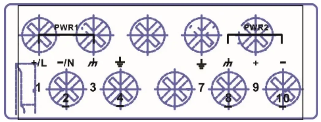 MOXA PT 7710 PowerTrans Switch - Dimensions 3