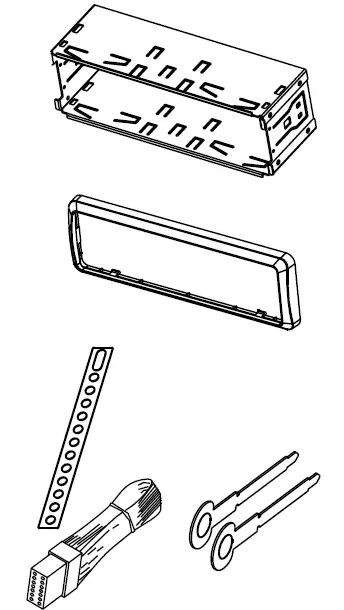 Supplied mounting hardware