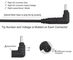 FIG 7 Choose Fitting DC Connector Before Power