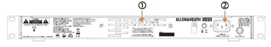 ALLEN HEATH AH-DX012 Remote Output Expander with Analog and AES Connections-2