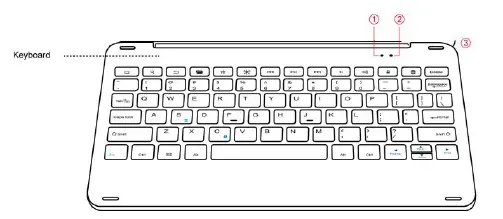 Fintie EB0007X Wireless Keyboard FIG 1