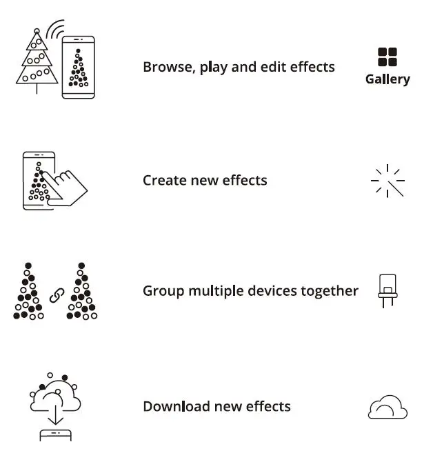 Lumations L8050057NU45 Icicle Style Smart LED Light Strings-10
