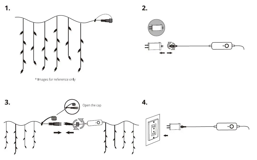 Lumations L8050057NU45 Icicle Style Smart LED Light Strings-2