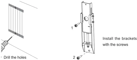 Install the Wall Mount Brackets