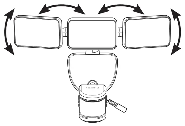 DEFIANT DFI 7004 WH G Motion Solar Security Light - lamp heads