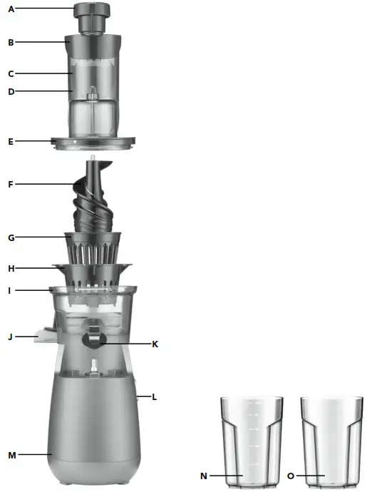 Cuisinart CSJ-300XA Juice Fusion Slow Juicer- FEATURES