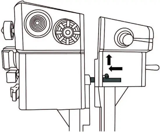 FIG 14 ATTACHING OR SEPARATING THE 2 THROTTLE LEVERS