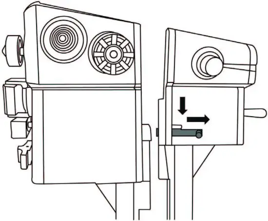 FIG 15 To detach the throttle levers from one another