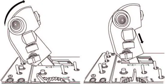 FIG 7 REALISTIC IDLE AND AFTERBURNER DETENTS