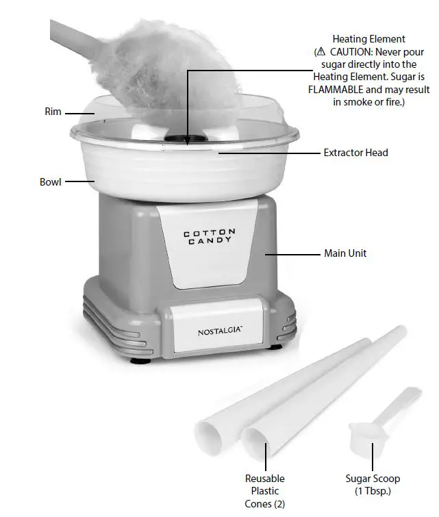 NOSTALGIA-PCM805PRPL-Purple-Hard-Candy-Cotton-Candy-Maker-fig-1