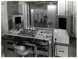 a stove top oven sitting inside of a computer