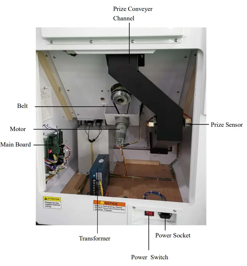 Magic Play Lollipops Vending Machine Game Instructions - Back View