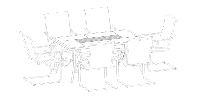 Hampton Bay Crestridge 7pc Dining Set User Guide