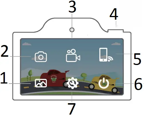 Cameras C4 Touch Screen Kids Digital Camera A