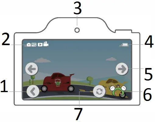 Cameras C4 Touch Screen Kids Digital Camera B