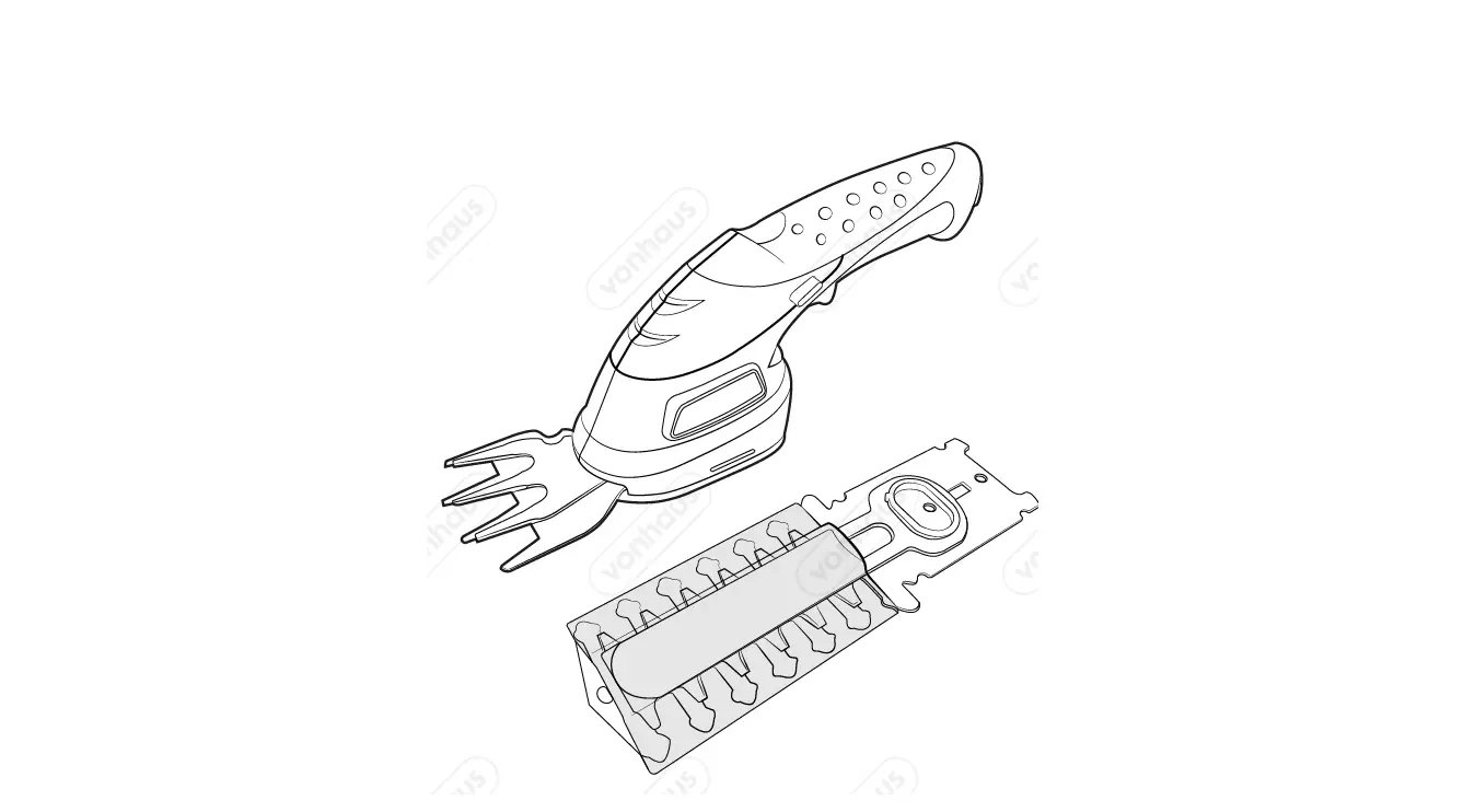 Vonhaus 2500259 3.6v 2 In 1 Cordless Trimmer & Edger Instructions