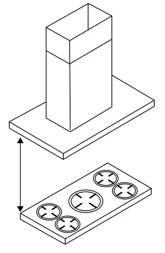schweigen DS3131 R2S 900mm Silent Wallmount Rangehood - minimum