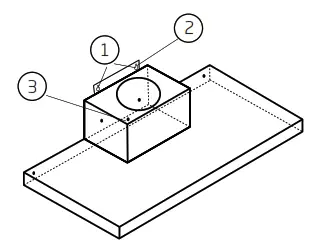 schweigen DS3131 R2S 900mm Silent Wallmount Rangehood - screws 1