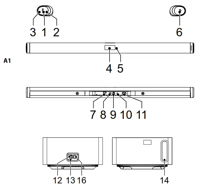 nedis Soundbar with subwoofer- 03