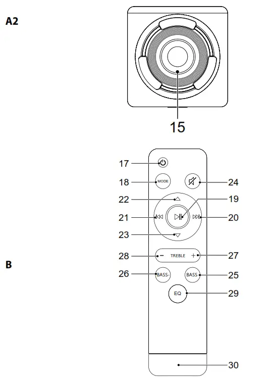 nedis Soundbar with subwoofer- 04