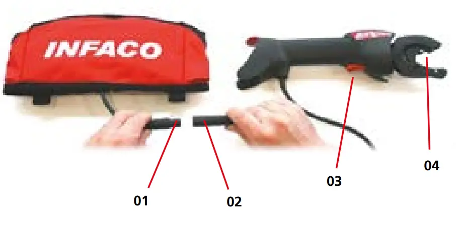 INFACO A3M V20 12V Wire Tying Machine - Fig 2