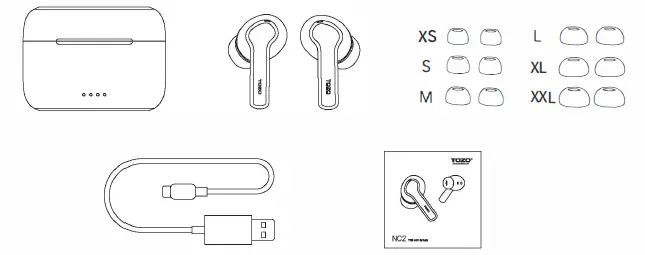 TOZO-NC2-Hybrid-Active-Noise-Cancelling-Wireless-Earbuds-in-Ear-Detection-Headphones-fig-1